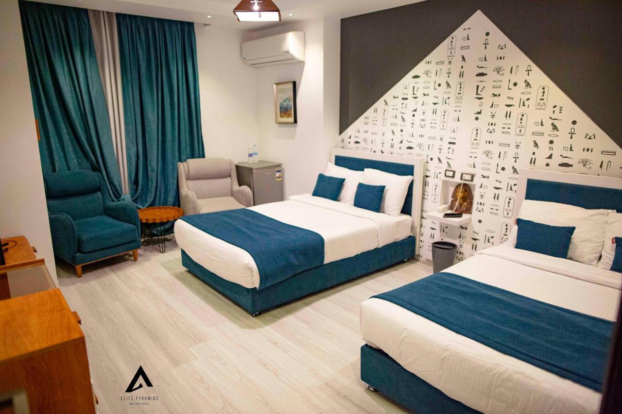Elite Pyramids Boutique Hotel Kafrat al Jabal Bagian luar foto